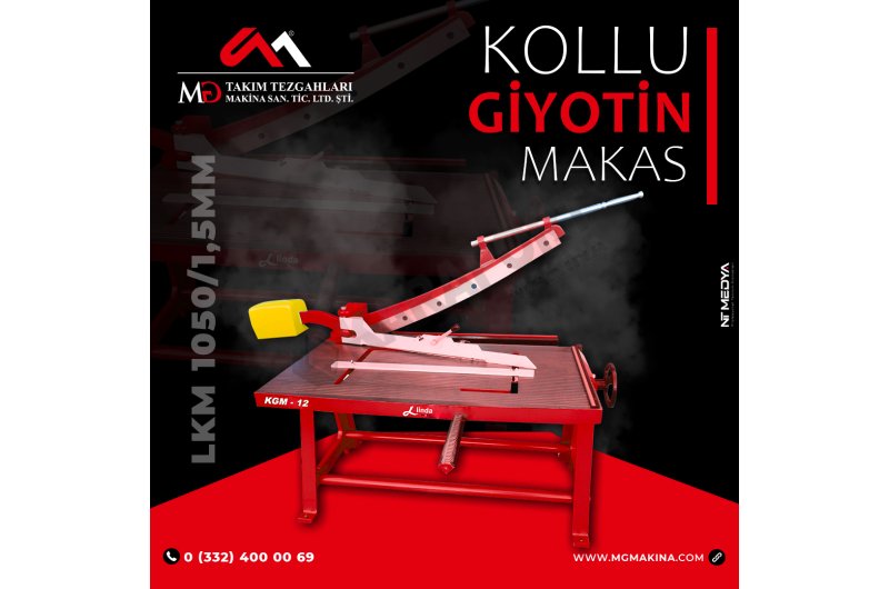1050 x 1,5mm Kollu Giyotin Makas