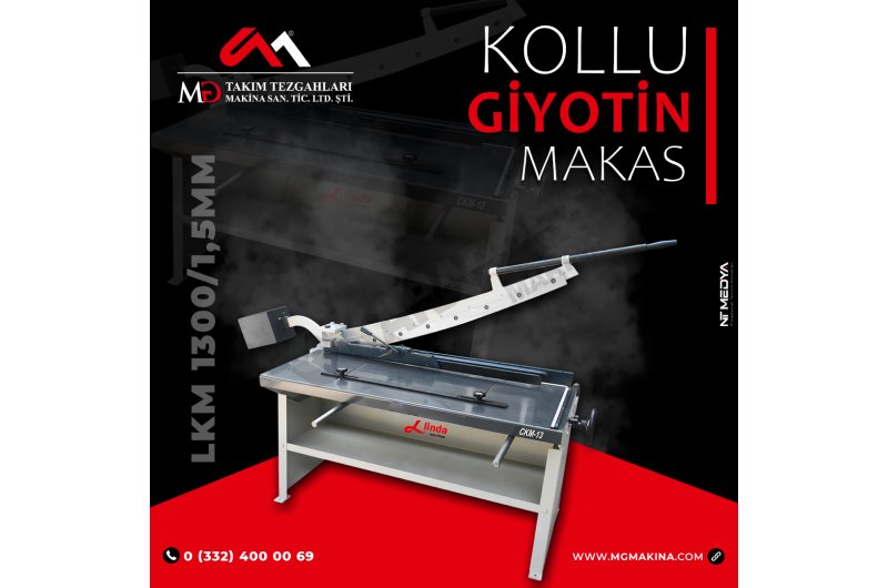 1300 x 1,5mm Kollu Giyotin Makas