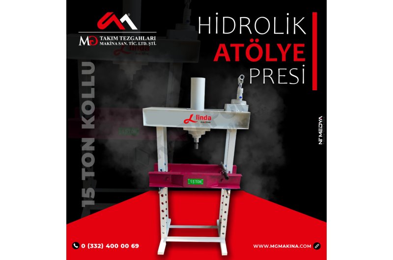 15 Ton Kollu Hidrolik Atölye Presi