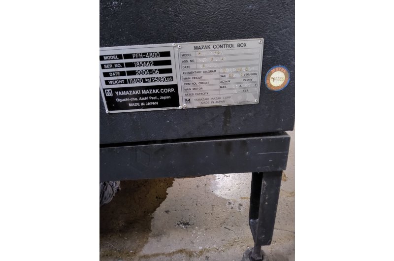 2 Adet Mazak PFH-4800 CNC Yatay İşleme Merkezi-2006