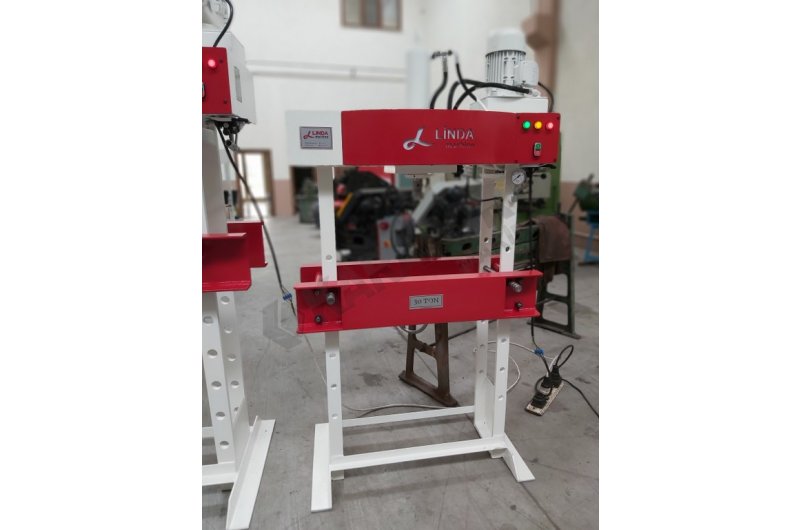 30 Ton Kollu Motorlu Linda Machine Hidrolik Atölye Presi