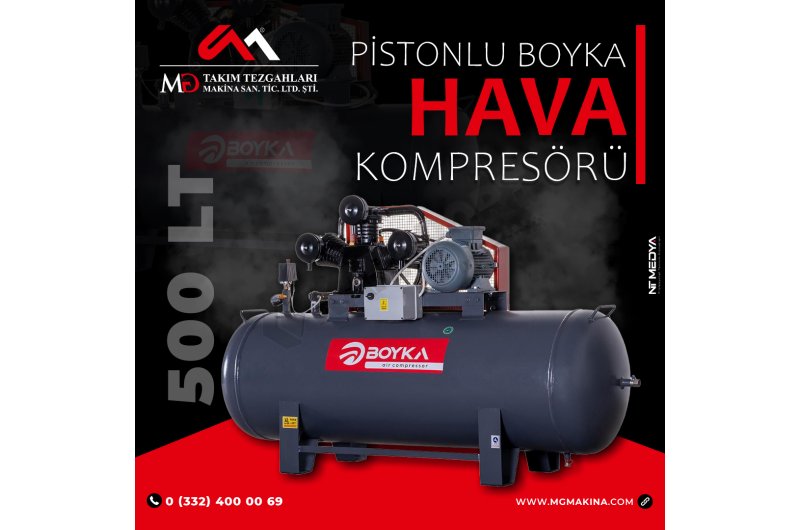 300 LİTRE PİSTONLU HAVA KOMPRESORÜ ( BOYKA )