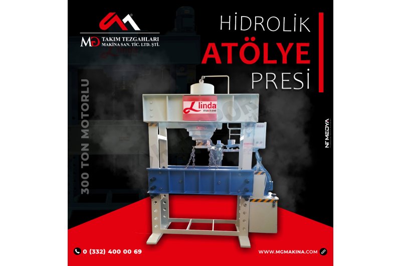300 Ton Motorlu Hidrolik Atölye Presi