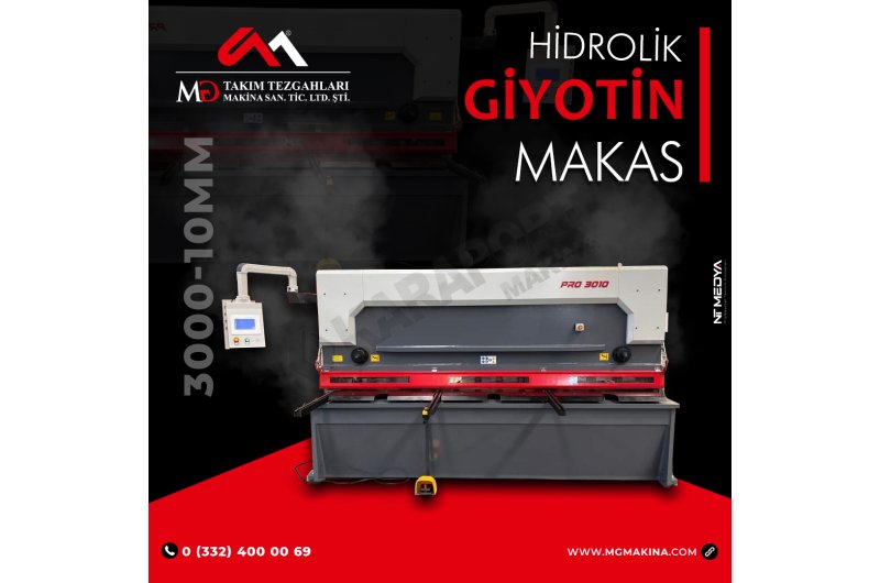 3000 x 10mm Hidrolik Giyotin Makas - guillotine shear ( SIFIR )