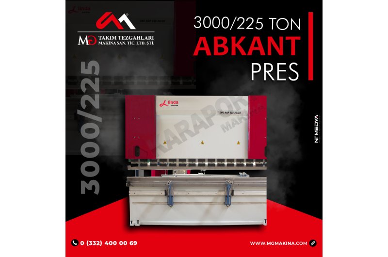 3000 x 225 Abkant Pres - Press Brake