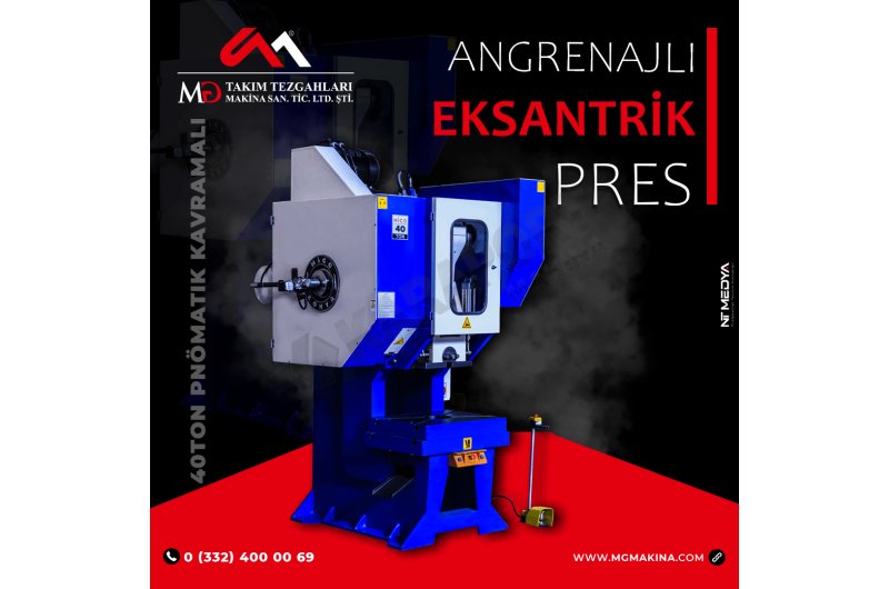 40 Ton Pnömatik Kavrama Angrenajlı Eksantrik Pres