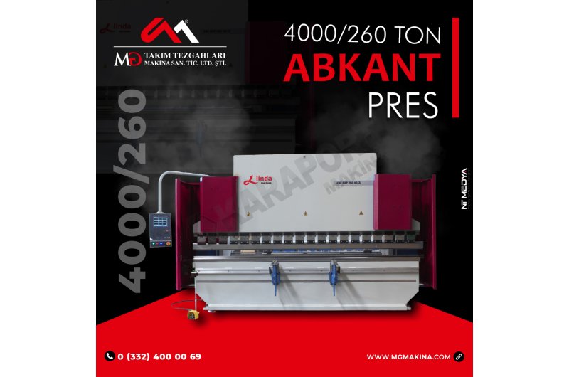 4000 x 260 Abkant Pres - Press Brake