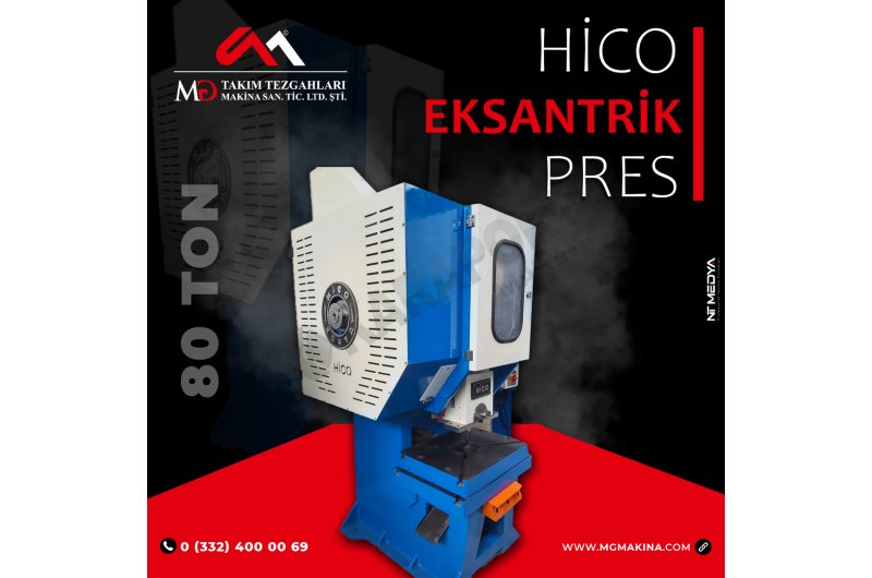 80 Ton Hico Marka Hava Kavramalı Eksantrik Pres