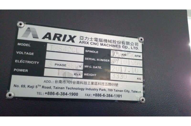 Arix TMS42CL CNC Otomat Torna Tezgahı-2017