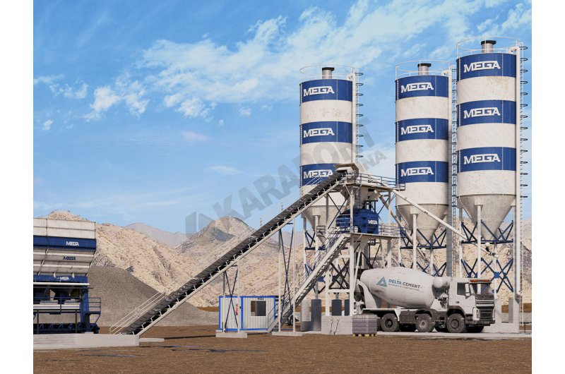 BETON SANTRALİ 90 m3 - TWINSHAFT MİKSER (İTALYAN)