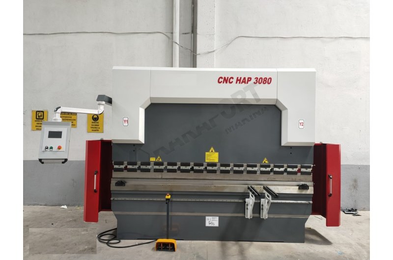 CNC 3100 x 80 Ton 3 Eksen Motorlu Bombeleme Hidrolik Abkant Pres
