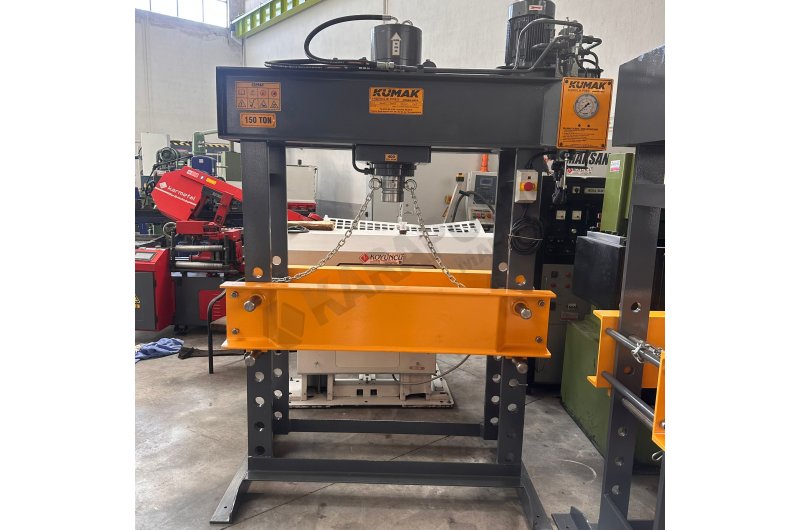 KUMAK MARKA 150 TON GEZER PİSTONLU HİDROLİK ATÖLYE PRESİ SIFIR