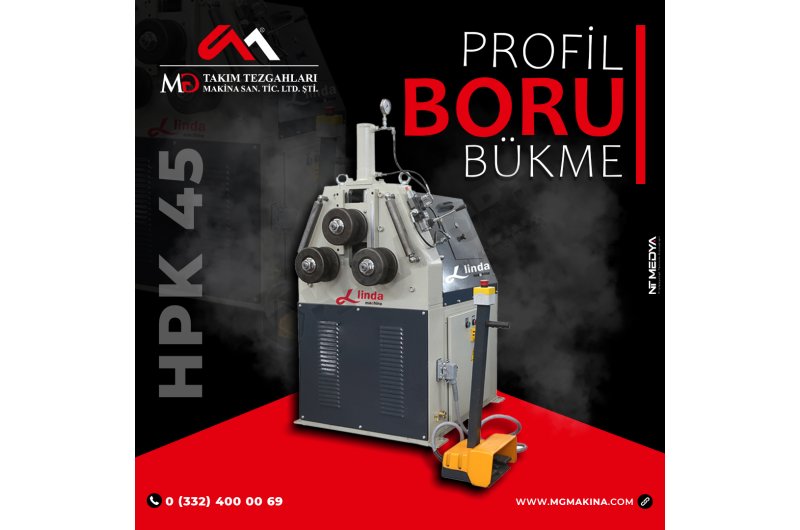 LPK 45 Profil ve Boru Bükme Hidrolik Makinası
