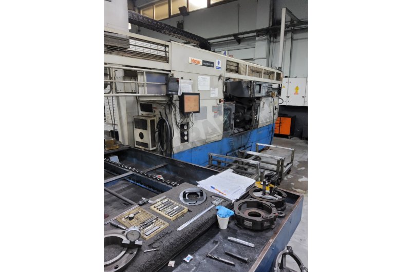Mazak Multiplex 630 C Eksen Çift Taret ve Ayna CNC Torna ve Yük.