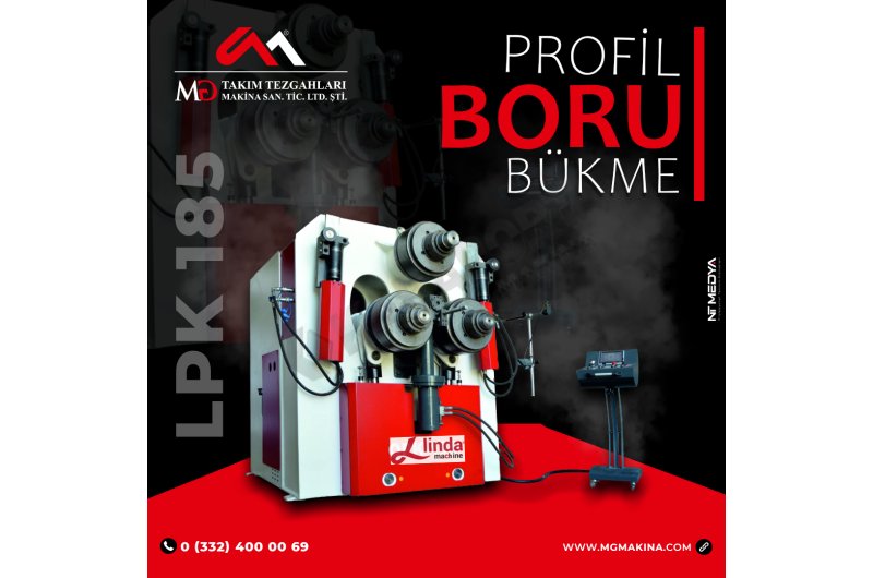 opk 185 Profil ve Boru Bükme Hidrolik Makinası