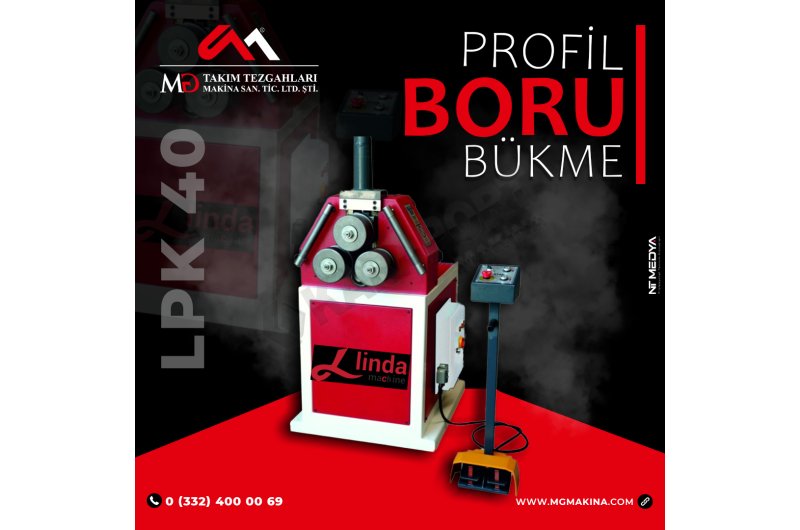 opk40 Profil ve Boru Bükme Makinası