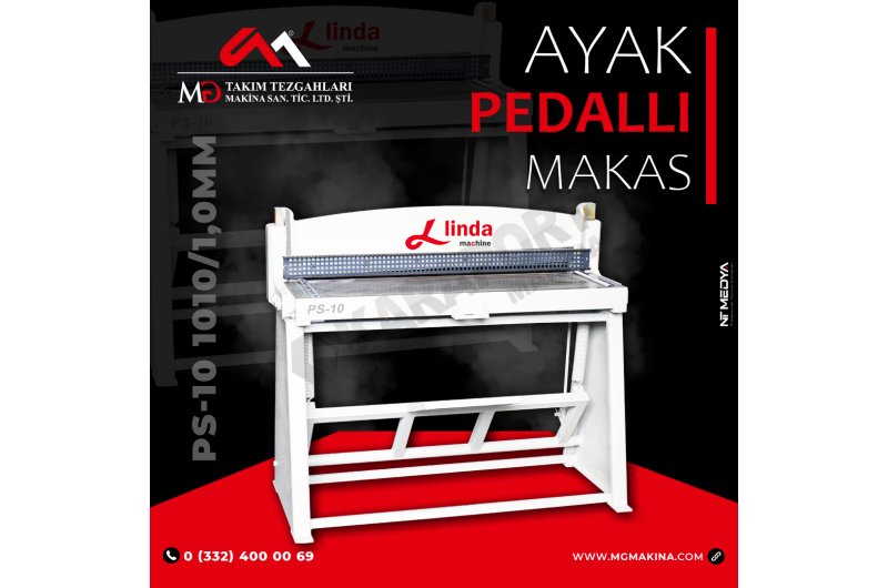 PS-10 1000×1,0mm Ayak Pedallı Makas