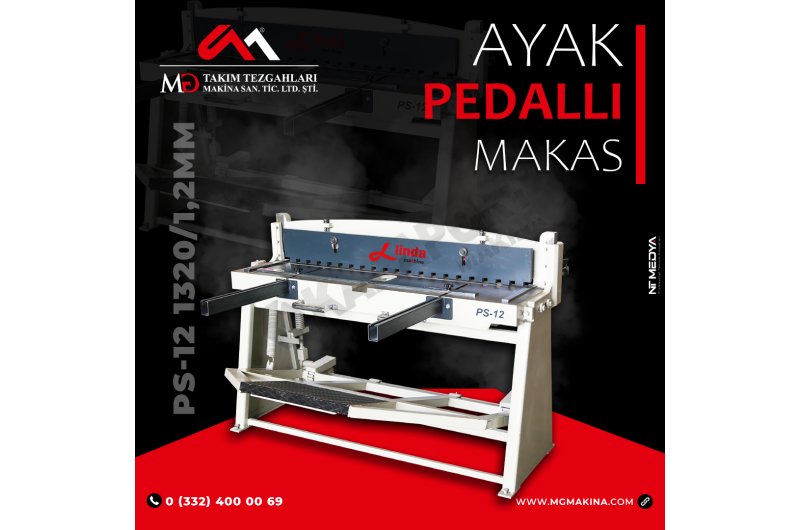 PS-12 1320×1,2mm Ayak Pedallı Makas