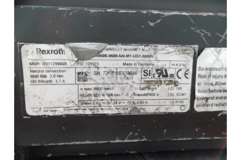 REXROTH MSK050B-0600-NN-M1-UG1-NNNN SERVO MOTOR