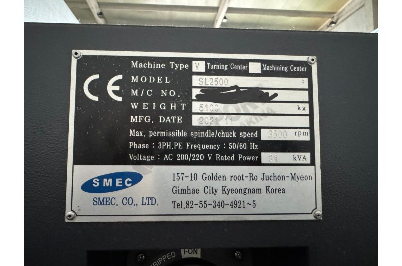 Sıfır Ayarında Smec SL-2500 CNC Torna Tezgahı-2022