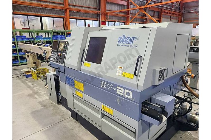Star SV-20 CNC Kayar Otomat Tezgahı ve Çubuk Sürücüsü-2004
